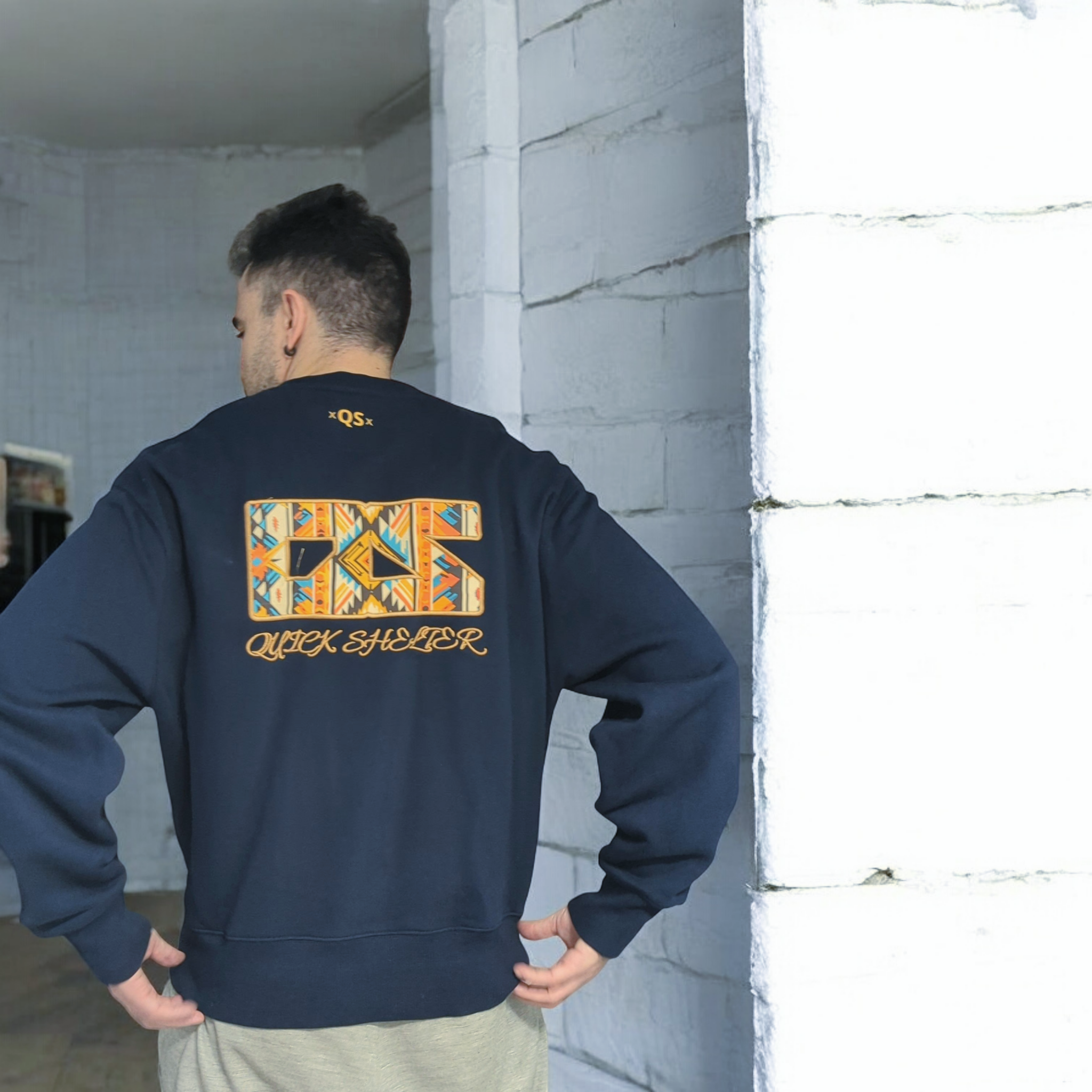 NAVY LOVE SUNRISE - OVERSIZE BORDADO